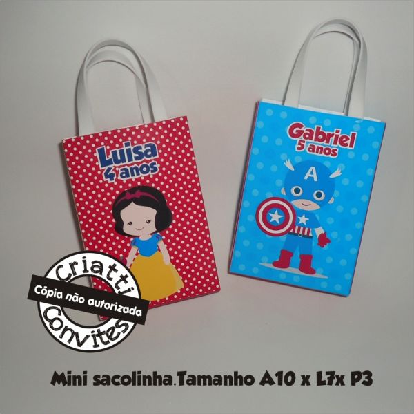 Mini sacolinha personalizada